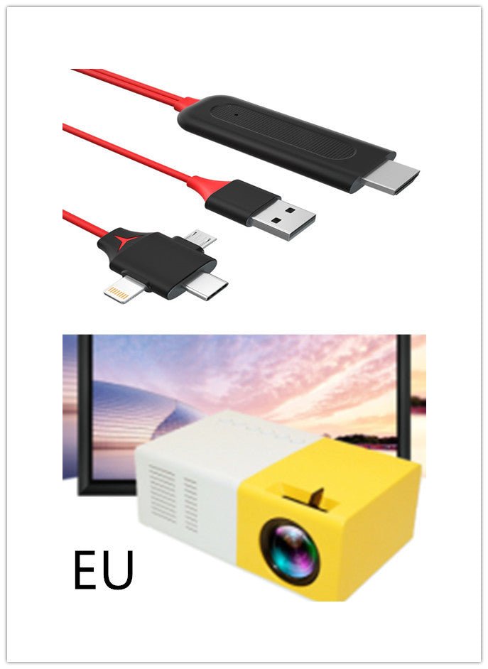 Portable Projector 3D Hd Led Home Theater Cinema from everyvolt store.