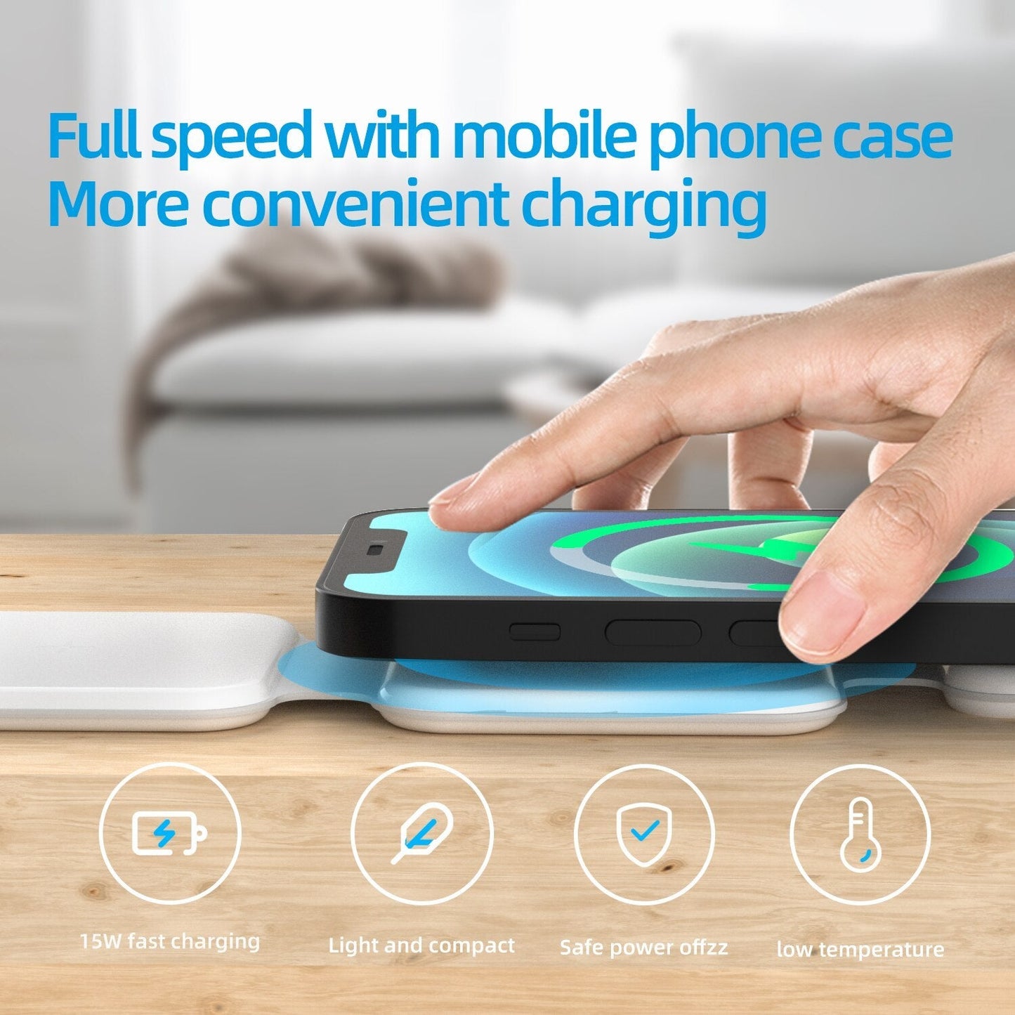 3 In 1 Magnetic Foldable Wireless Charger from everyvolt store