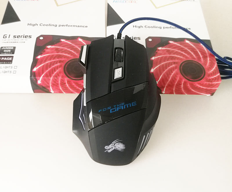 Cool 7-button Colorful Glowing USB Gaming Mouse from elexor store