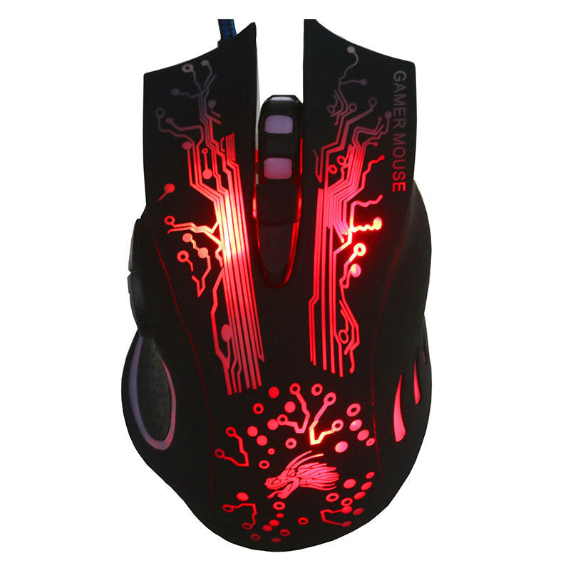 Cool 7-button Colorful Glowing USB Gaming Mouse from elexor store