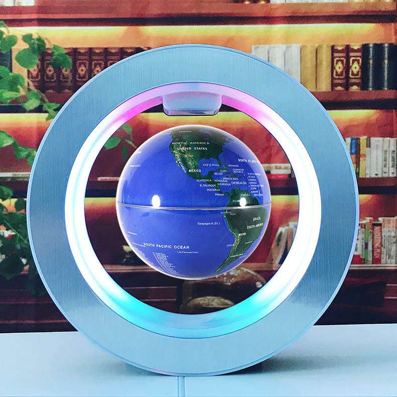 Round LED Floating Globe Magnetic Levitation Light from elexor store