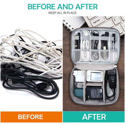 Electronics Organizer Travel Cable Bag Waterproof from everyvolt store