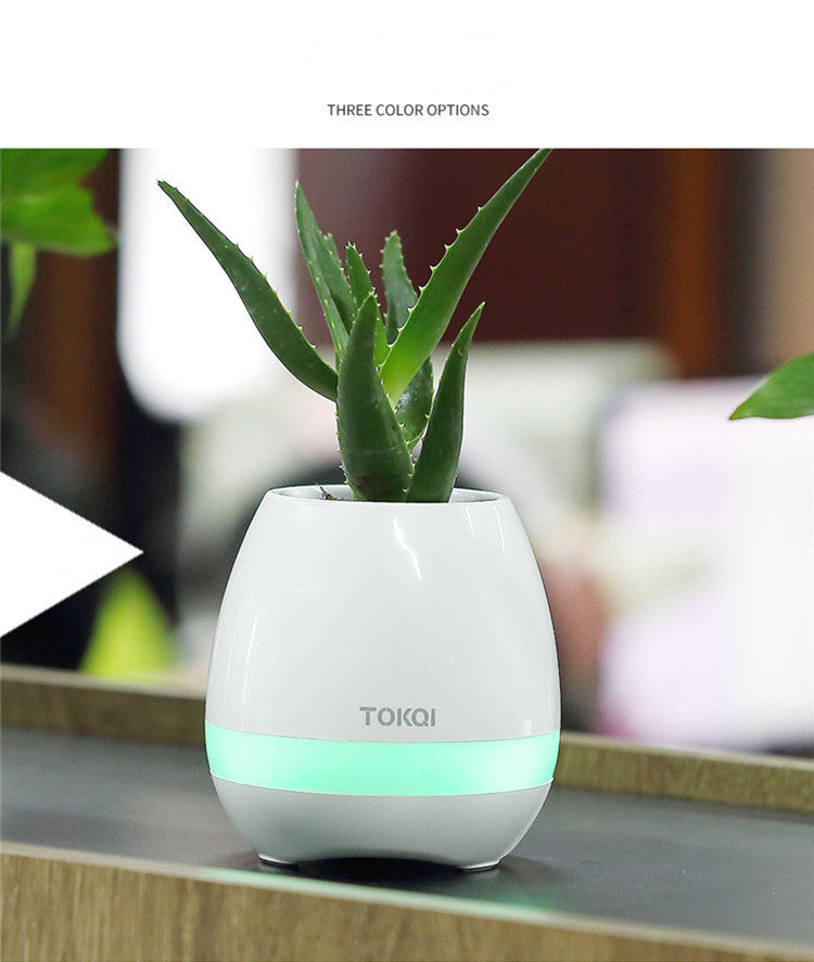 Touch-sensitive music vase desktop audio from elexor store