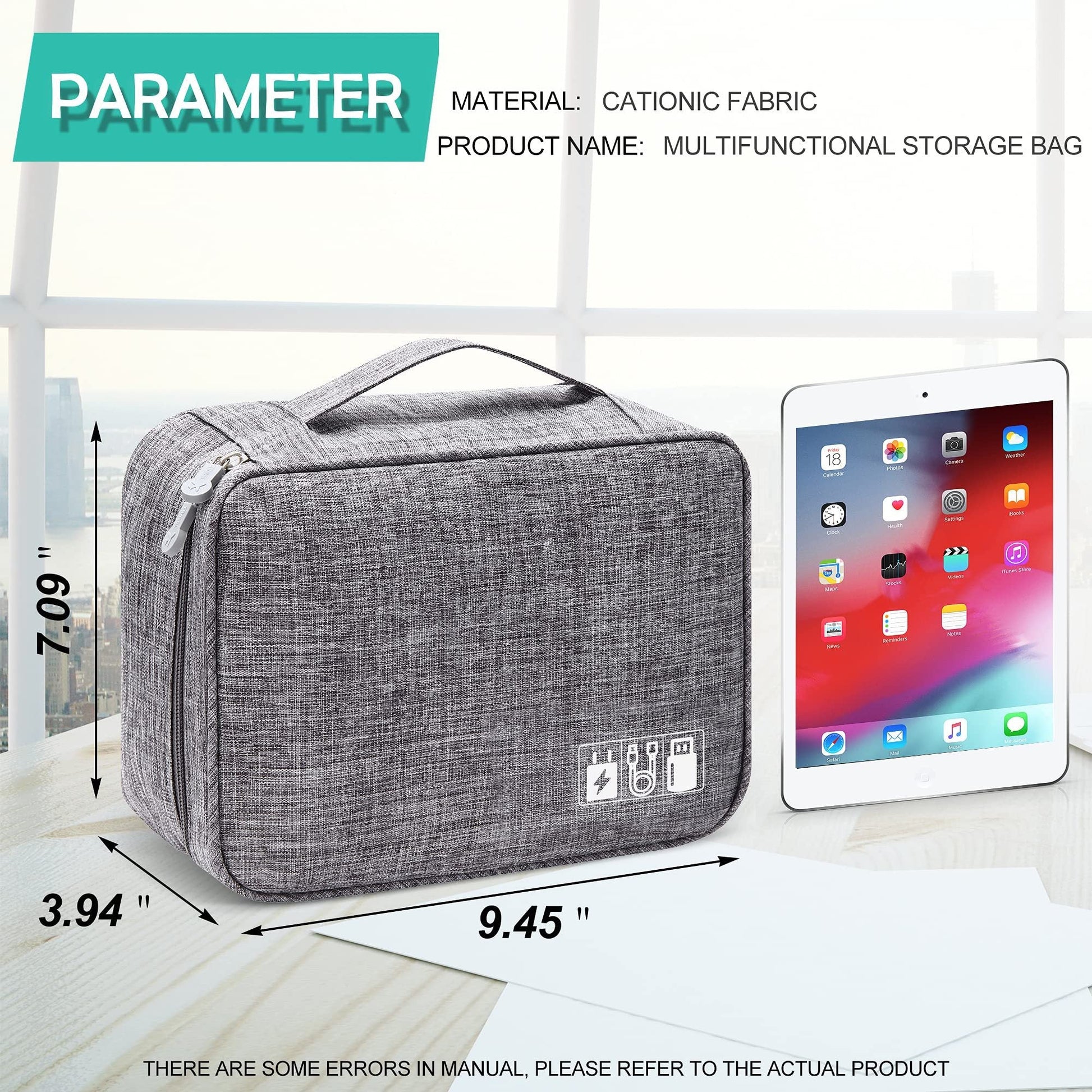 Electronics Organizer Travel Cable Bag Waterproof from everyvolt store
