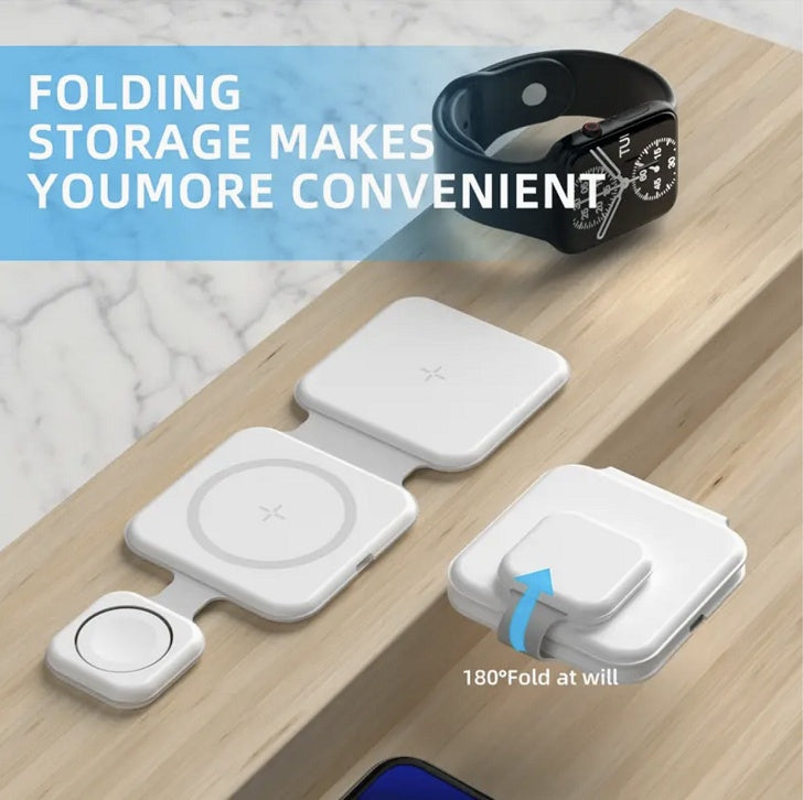 3 In 1 Magnetic Foldable Wireless Charger from everyvolt store